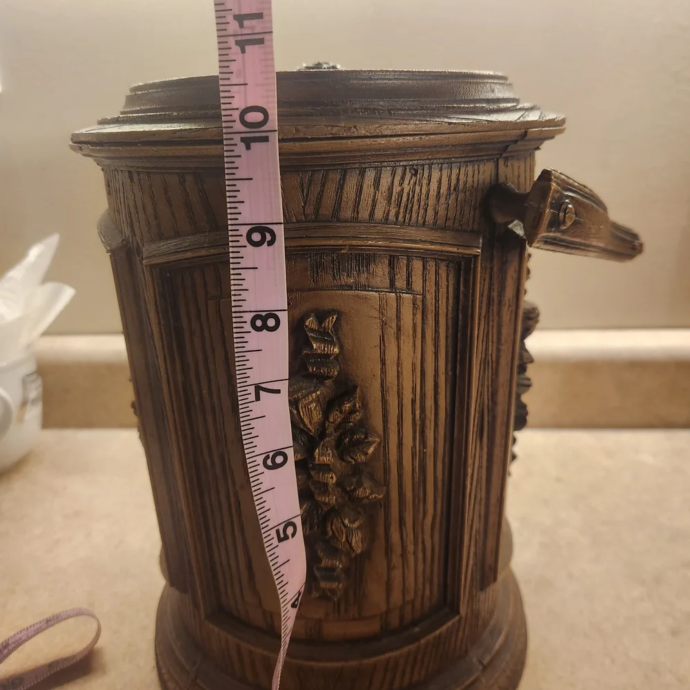 Vintage faux wood Insulated ice bucket